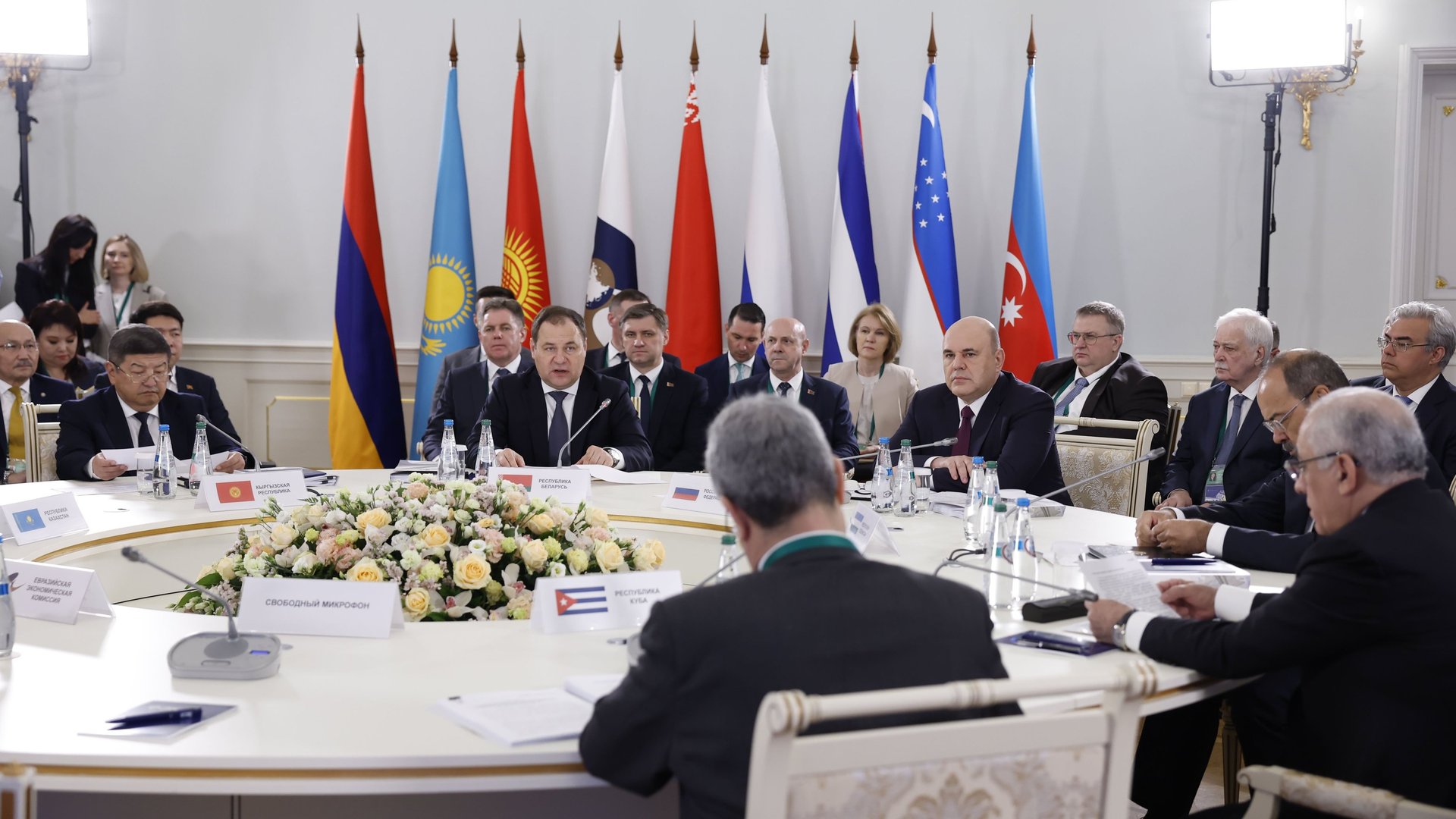 Заседание Евразийского межправительственного совета. 
Минск, Республика Беларусь
