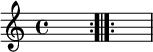 { \relative c'' { s1 \bar ":.|.:" s1 }  }