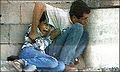 لحظة قتل محمد الدرة، بعدسة المصور الفرنسي شارل إندرلان لقناة فرنسا 2، في الانتفاضة، في غزة، في 30 أيلول (سبتمبر) 2000.