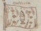 Bandeira de Galicia no lenzo atopado en Londres coas insignias navais do mundo, c. 1840.