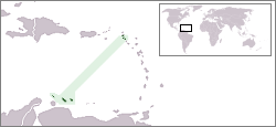 Location of Antille thuộc Hà Lan