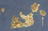 Расположение острова Полиегос и прилегающих Милоса и Кимолоса
