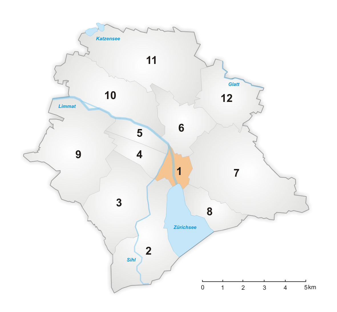 Districtes de Zúric
