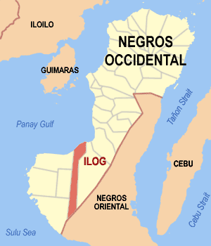 Mapa han Negros Occidental nga nagpapakita kon hain nahamutangan an Ilog