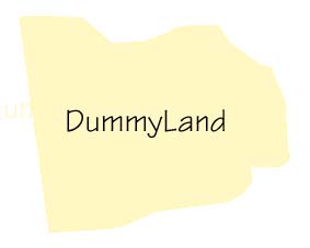 Kaart van Dummyland