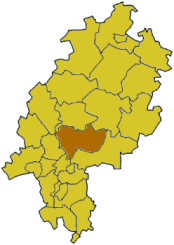 Lokasi Wetteraukreises di Hessen