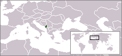 Lokasie van Montenegro
