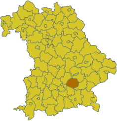 Poziția regiunii Districtul Erding