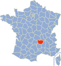 Poziția regiunii Haute-Loire