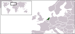 Lokasie van Nederland
