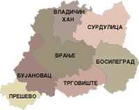 Пчиньский округ на карте