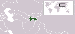 Lokasie van Tadzjikistan
