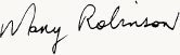 Mary Robinsons signatur