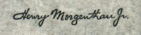 Henry Morgenthaus signatur