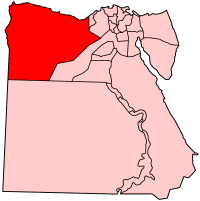 استان مطروح در نقشه مصر