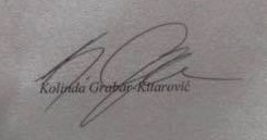 Kolinda Grabar-Kitarovićs signatur