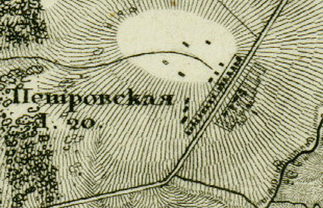 План деревни Петровское. 1831 год
