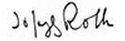 Joseph Roths signatur