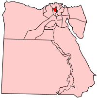 استان غربیه در نقشه مصر