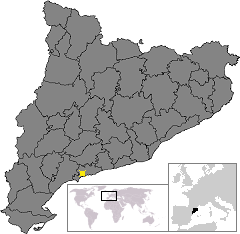 Poziția localității Tarragona