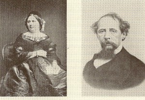 Catherine et Charles Dickens en 1858.