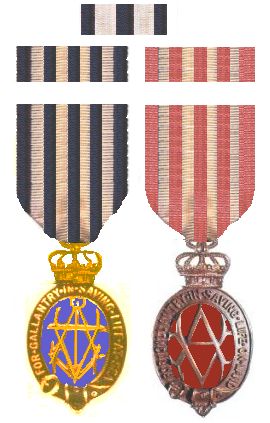 Ambas as versões da medalha