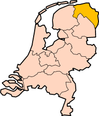 Map: Provinsi Groningen di Belanda
