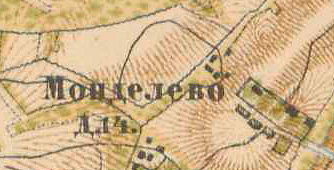 План деревни Монделево. 1885 год
