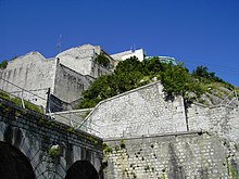 Photo des fortifications de la Bastille.