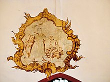 Fresco mit der Opferung Isaaks