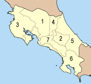 Provincies van Costa Rica