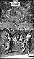 Harlequin Protée, gravure du XVIIe siècle