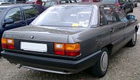 Audi 100 CC, Heckansicht (1982–1988)