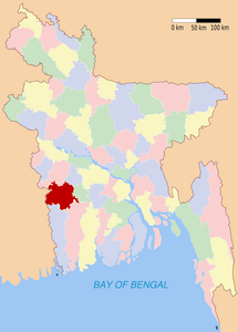 Distretto di Jessore – Localizzazione