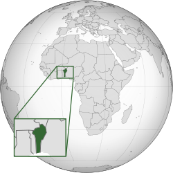 Makhalilo gha  Benin  (dark green)