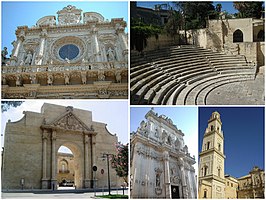 Een collage van Lecce