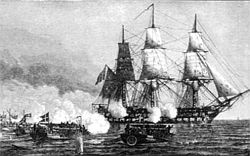 HMS Africa Baltik dənizində 20 oktyabr 1808-ci il