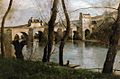 Pont kozh Limay, livet gant Jean-Baptiste Corot.