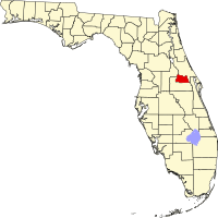 Locatie van Seminole County in Florida