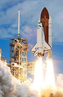Ọkọ̀-àlọbọ̀ Òfurufú Discovery gbera fun iranlose STS-120.
