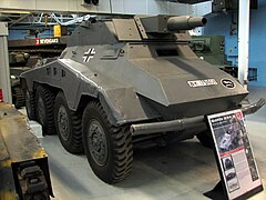 Sd.Kfz. 234/3 в танковом музее в Бовингтоне