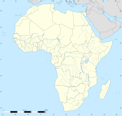 マイドゥグリの位置（アフリカ内）