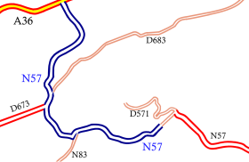 Carte de la route.