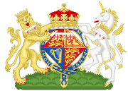 Герб принцессы Елизаветы, герцогини Эдинбургской (1947—1952)