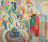 Robert Delaunay, 1916, Portuguese Woman, oil on canvas, 135.9 × 161 cm, Columbus Museum of Art