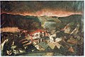 Požár Náchoda – Alois Špulák, olej, 1837