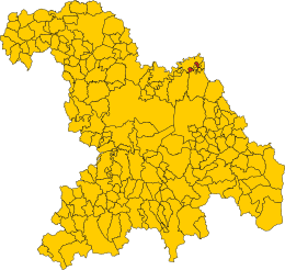 Guazzora – Mappa