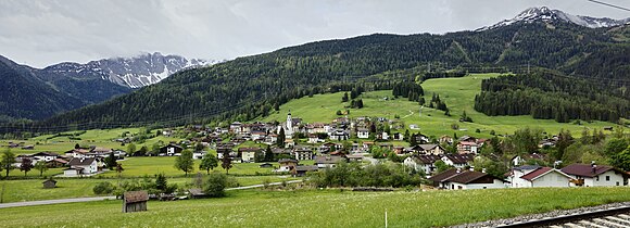 Lermoos, Ortsansicht von Nordnordost