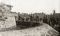 Nederland 1914-1918 Gevechtsoefening bij Leiden