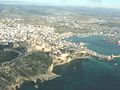 Ibiza-Stadt aus der Luft